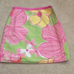 Lily Pulitzer wrap skirt girls 6X
